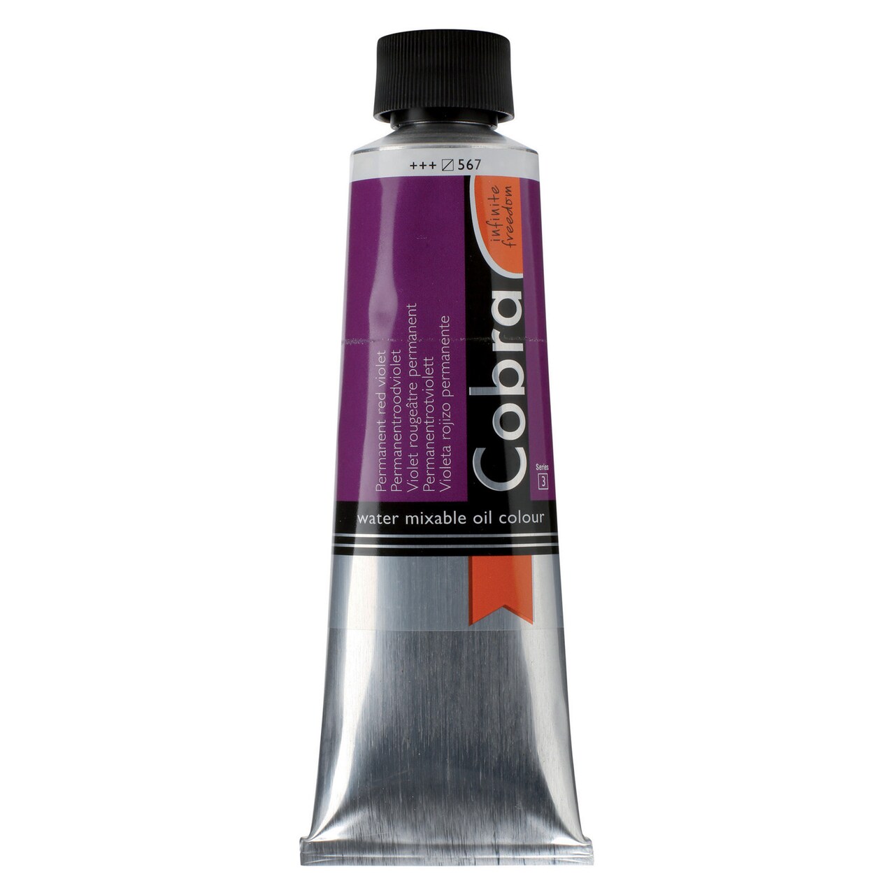 Royal Talens Cobra Artist Water Mixable Oil Color, 150ml, Permanent Red Violet